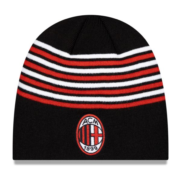 New Era Bonnet d'hiver Skull Beanie - STRIPE AC MILAN noir