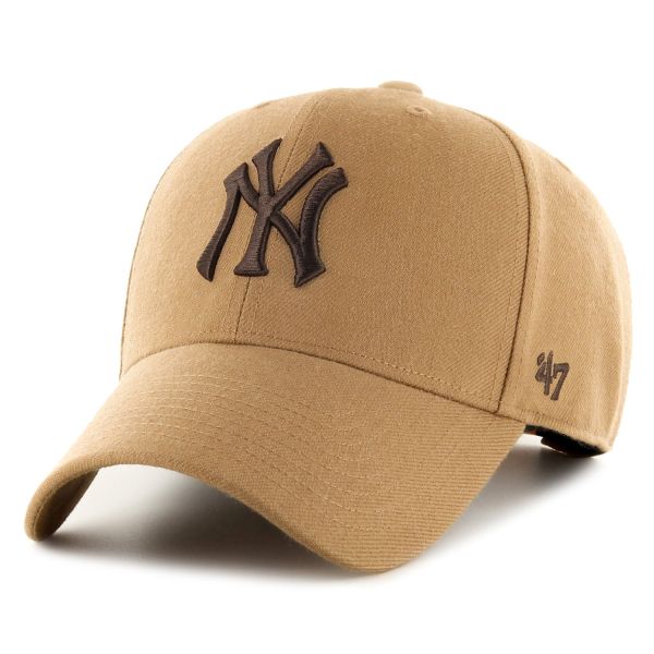 47 Brand Snapback Cap - MLB New York Yankees camel beige