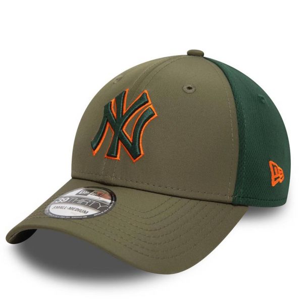 New Era 39Thirty Stretch Mesh Cap - New York Yankees olive