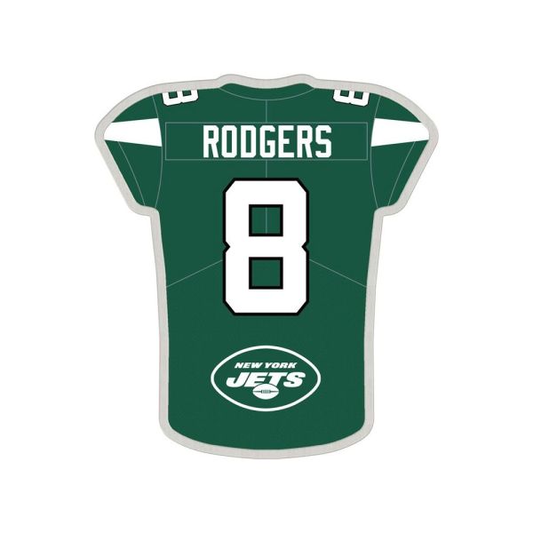 NFL Universal Jewelry Caps PIN New York Jets Rodgers Jersey