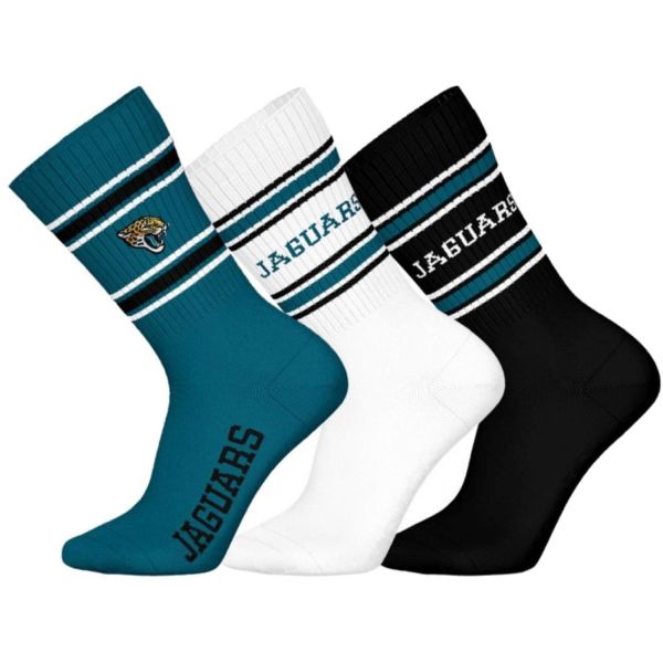 NFL Unisex Crew Socken - Jacksonville Jaguars 3er Pack