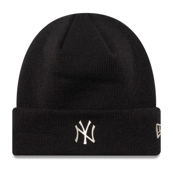 New Era Winter Knit Beanie - METAL BADGE New York Yankees