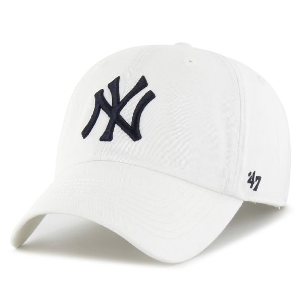 47 Brand Curved Fitted Cap - FRANCHISE New York Yankees weiß