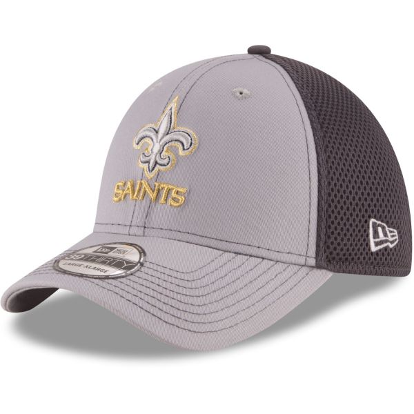 New Era 39Thirty Stretch Mesh Cap - New Orleans Saints