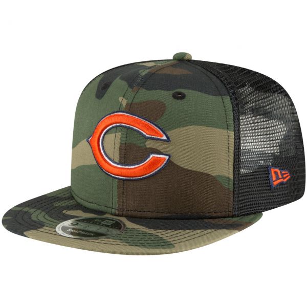 New Era 9Fifty Mesh Snapback Cap Chicago Bears wood camo