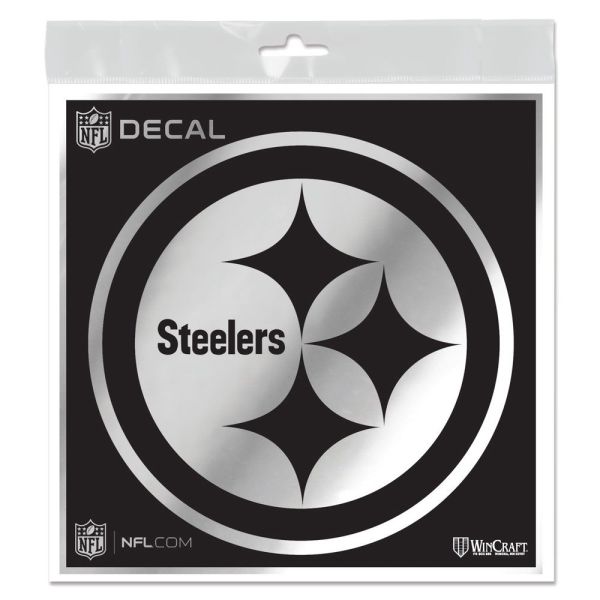 Wincraft Aufkleber 15x15cm NFL METALLIC Pittsburgh Steelers