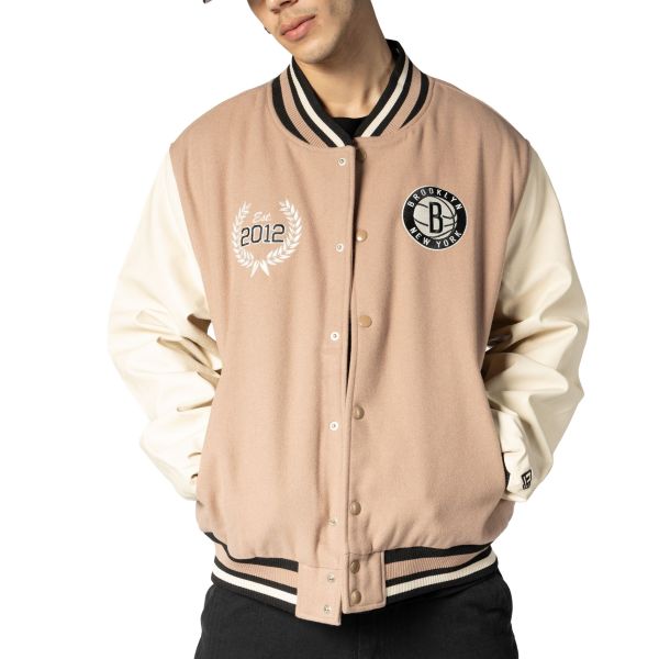 New Era Varsity College Jacket - NBA Brooklyn Nets