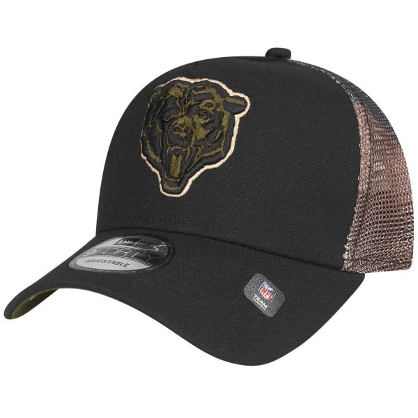 New Era Snapback Trucker Cap - Chicago Bears wood camo