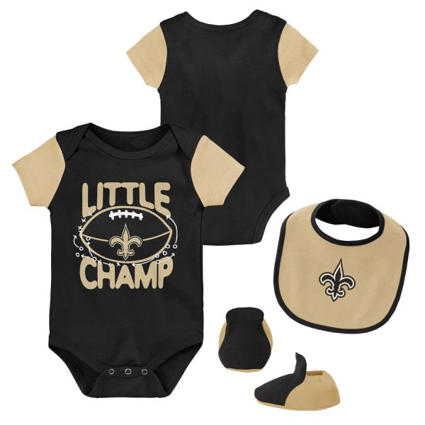 Outerstuff NFL Bébé Bib & Bootie Set New Orleans Saints