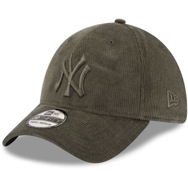 New Era 39Thirty Stretch Cap CORD New York Yankees olive