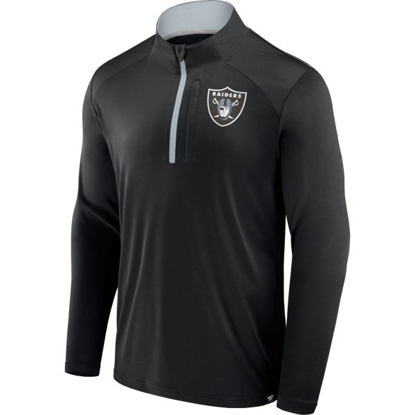 Las Vegas Raiders NFL Half-Zip Sweatshirt schwarz