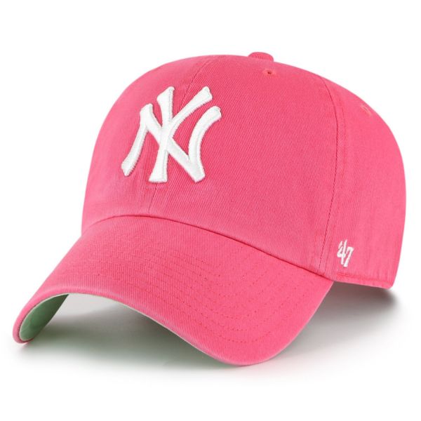 47 Brand Ballpark Cap - CLEAN UP New York Yankees berry pink