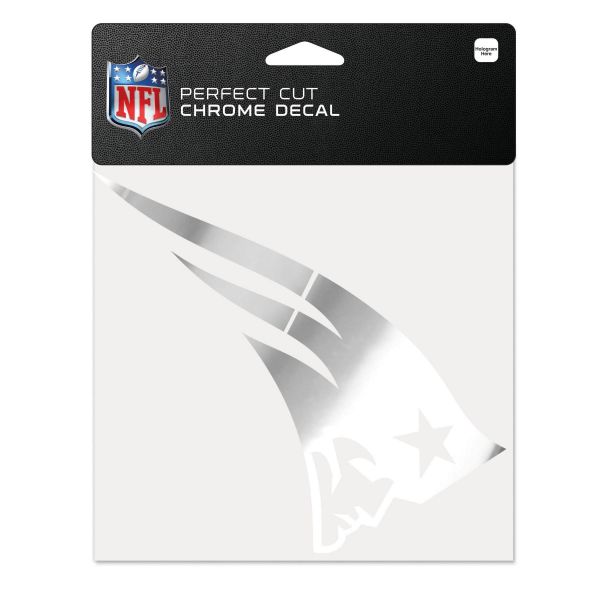 Wincraft Autocollant 15x15cm - CHROME New England Patriots