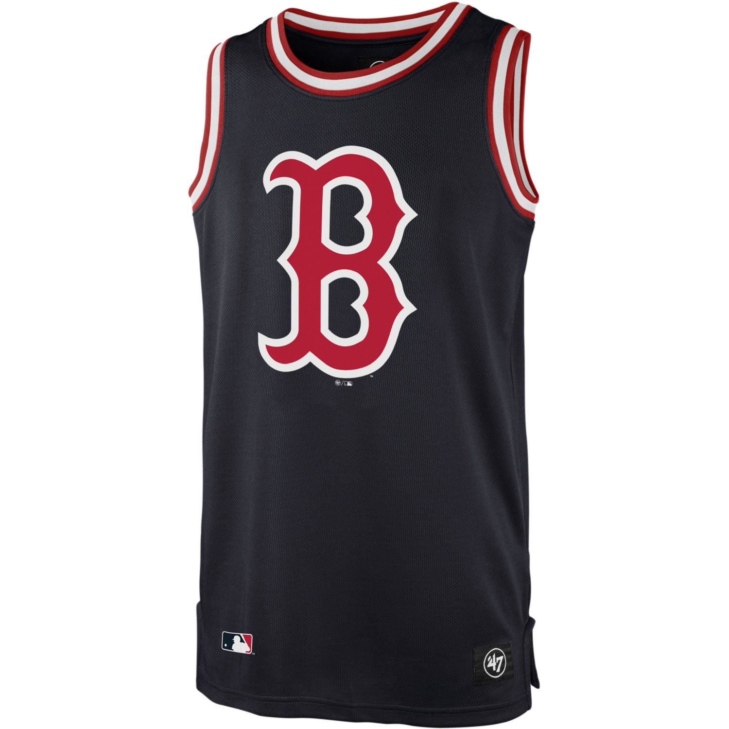 Boston Red Sox FOCO Floral Reversible Mesh Tank Top - Navy