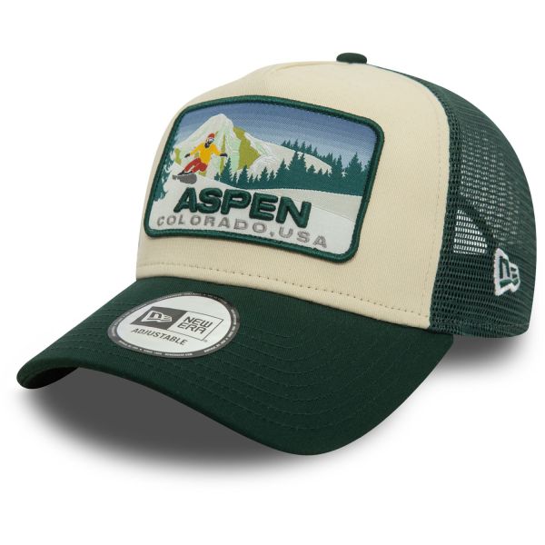 New Era A-Frame Mesh Trucker Cap - ASPEN Colorado