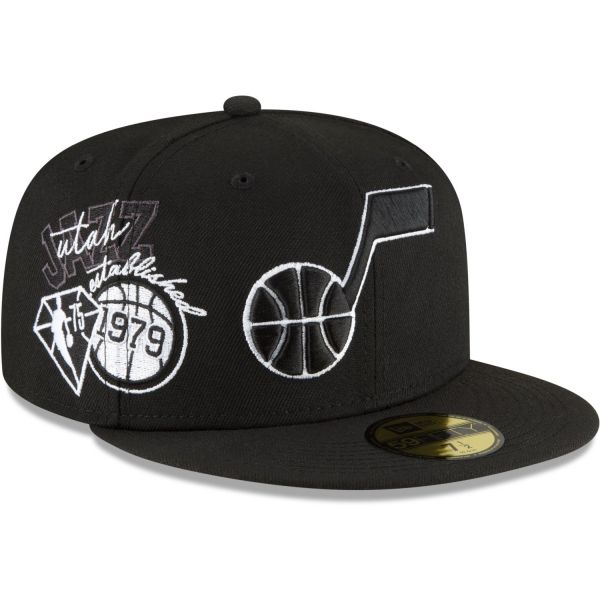 New Era 59Fifty Fitted Cap - NBA BACK HALF Utah Jazz