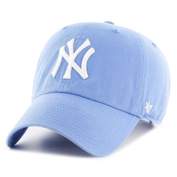 47 Brand Strapbach Cap - CLEAN UP New York Yankees periwinkl