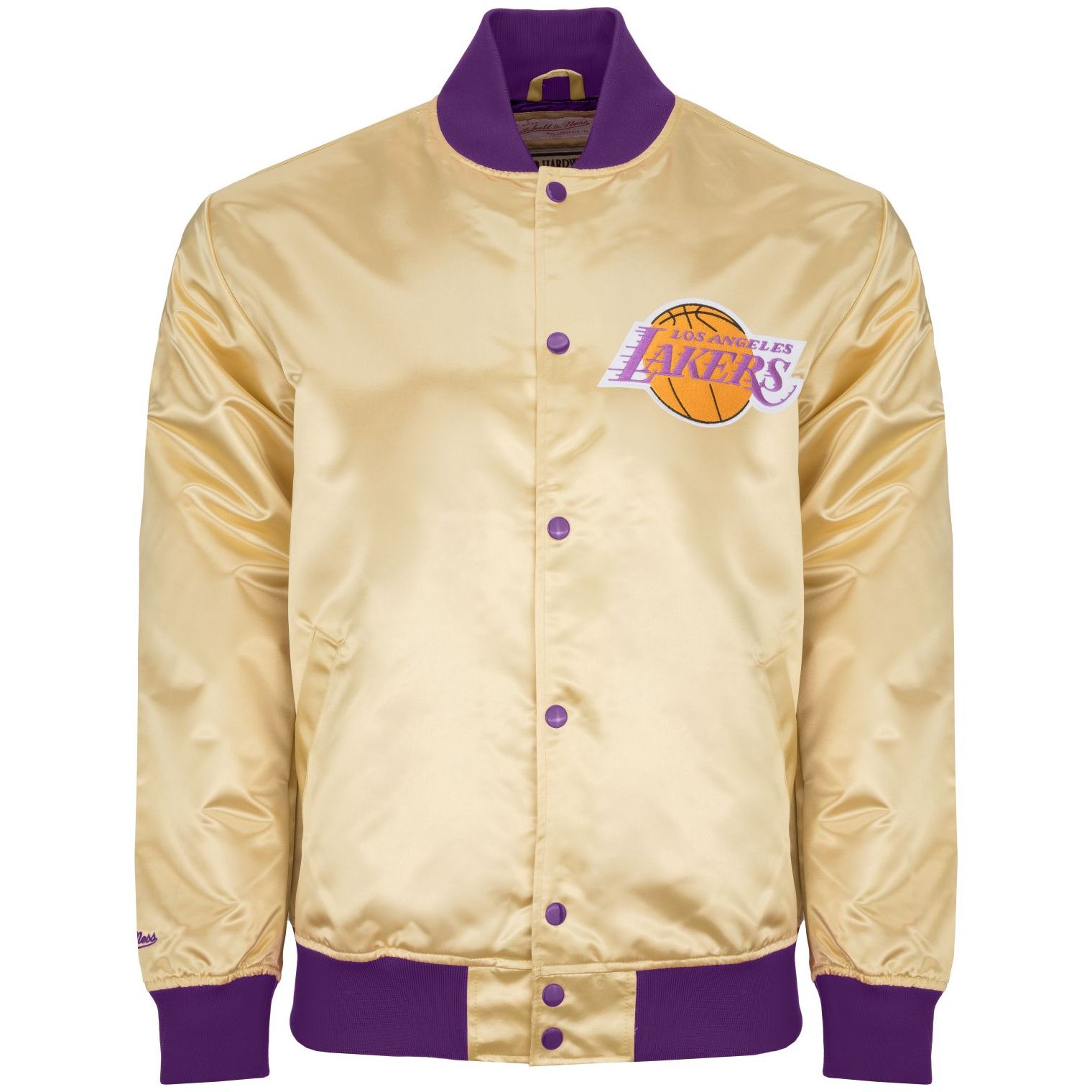 Mitchell & Ness M&N Lightweight Satin Jacket - Los Angeles Lakers Gold