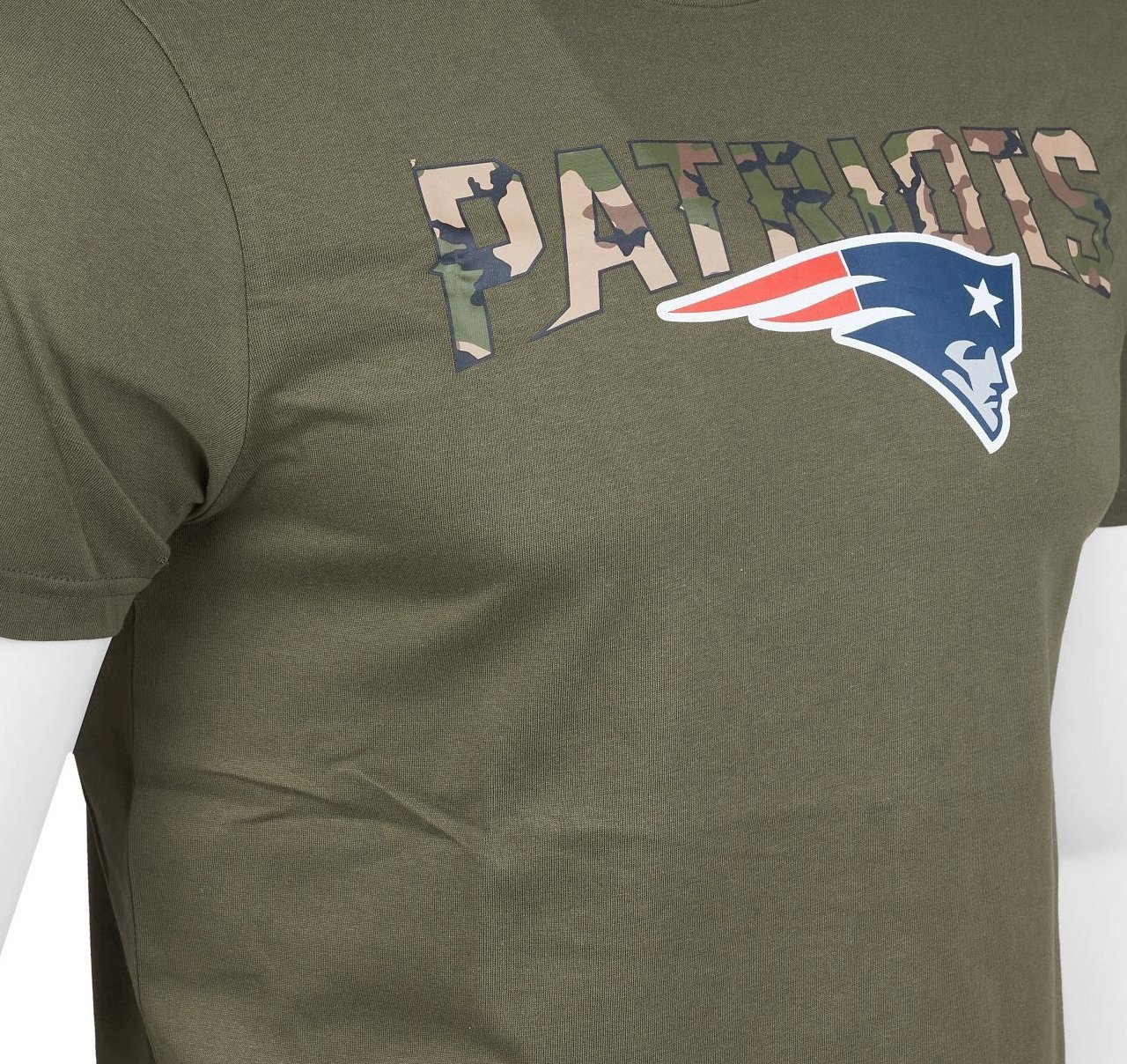 New Era Shirt - NFL STARS New England Patriots olive / camo