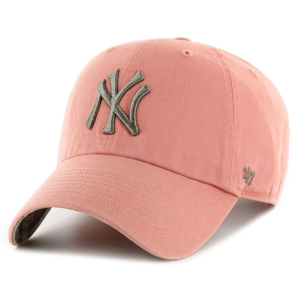 47 Brand Relaxed Cap - CLEAN UP New York Yankees pink wood