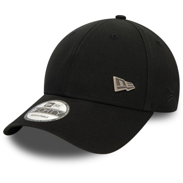 New Era 9Forty Strapback Cap - METAL PIN BADGE schwarz