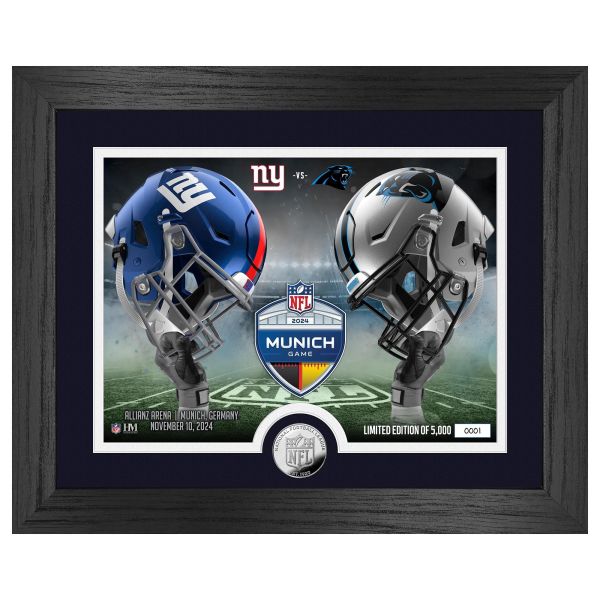 NFL Munich Game NY Giants vs. Panthers Silber Coin Photo