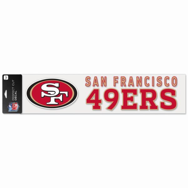 NFL Perfect Cut XXL Autocollant 10x40cm San Francisco 49ers