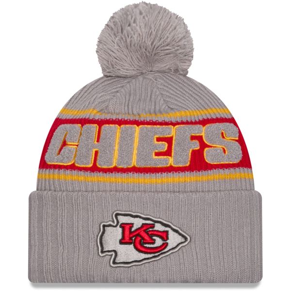 New Era NFL SIDELINE Bonnet Beanie - Kansas City Chiefs gris