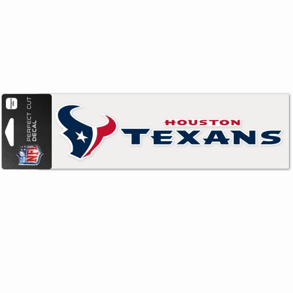 NFL Perfect Cut Aufkleber 8x25cm Houston Texans