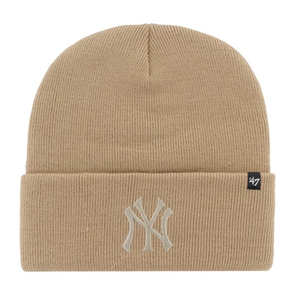 47 Brand Knit Beanie - HAYMAKER New York Yankees khaki