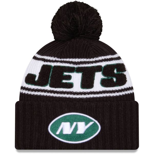 New Era NFL SIDELINE Winter Mütze New York Jets schwarz