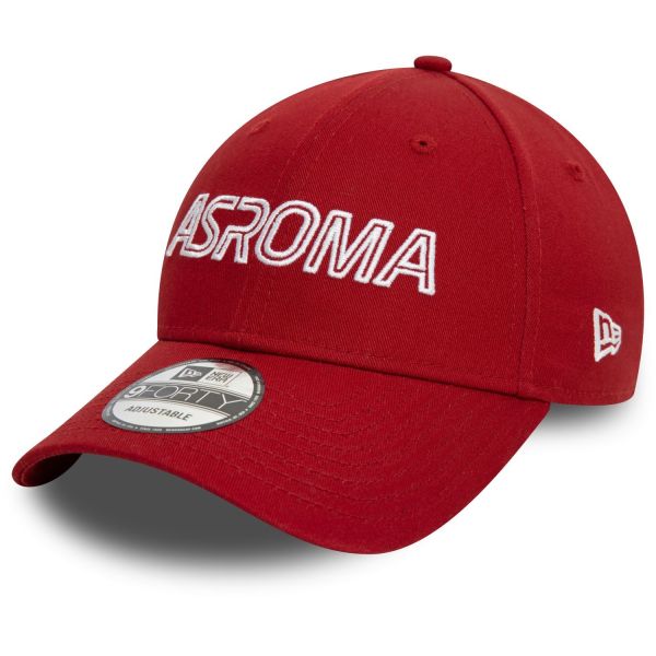 New Era 9Forty Strapback Cap - WORDMARK AS Roma red