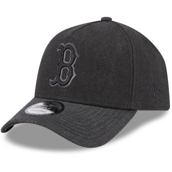 New Era A-Frame Trucker Leinen Cap - Boston Red Sox schwarz