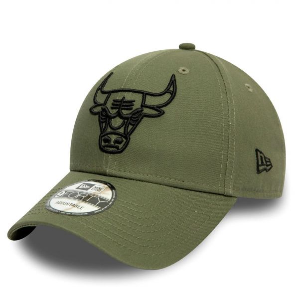 New Era 9Forty Snapback Cap - NBA Chicago Bulls olive