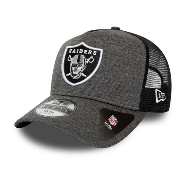 New Era A-Frame Trucker KIDS Cap - SHADOW Oakland Raiders