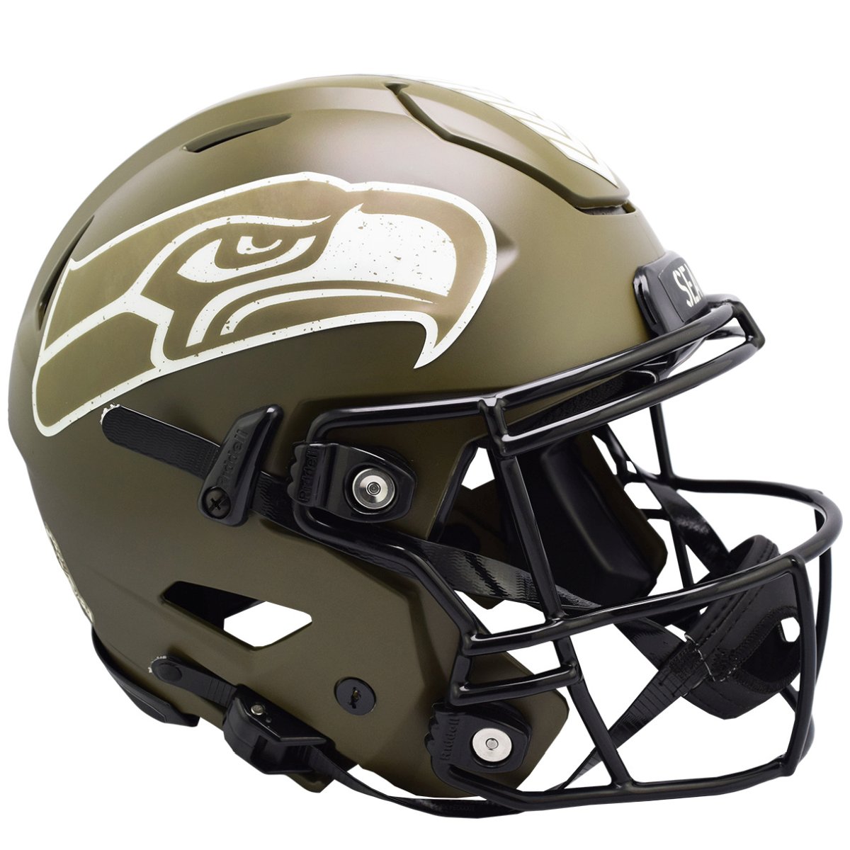 Riddell Authentic SpeedFlex Helm SALUTE Seattle Seahawks | Helme | Fan ...