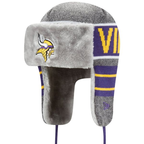 New Era Chapeau d'hiver FROSTY TRAPPER - Minnesota Vikings