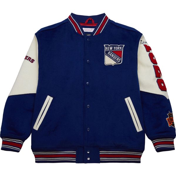 M&N Vintage Varsity Wool Jacket - NHL New York Rangers