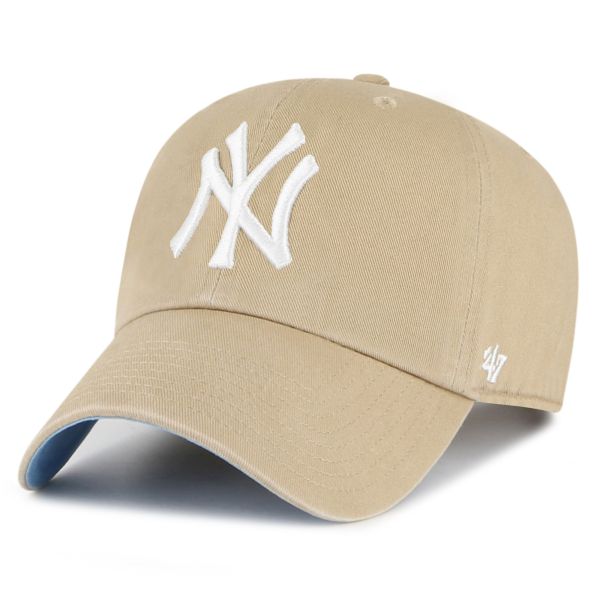 47 Brand Ballpark Cap CLEAN UP New York Yankees khaki beige