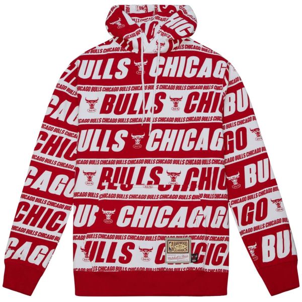 Mitchell & Ness Fleece Hoody - NBA WRAP Chicago Bulls