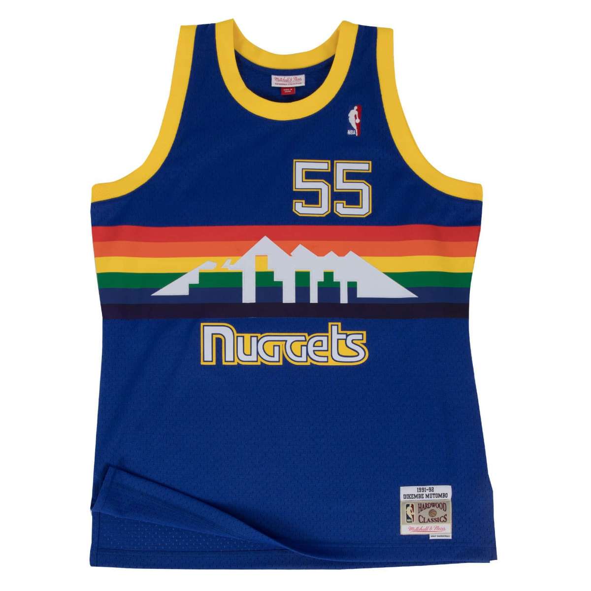 M&N Swingman Jersey Denver Nuggets 91-92 Dikembe Mutombo | Jerseys ...