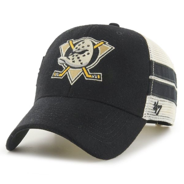 47 Brand Adjustable Trucker Cap - STRIPED Anaheim Ducks