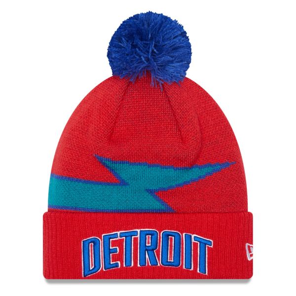 New Era Bobble Bonnet - NBA CITY OFF Detroit Pistons