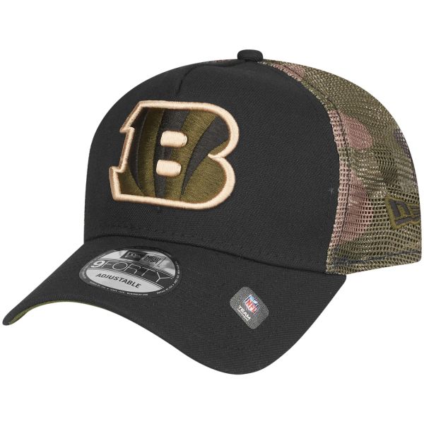 New Era Snapback Trucker Cap - Cincinnati Bengals wood camo