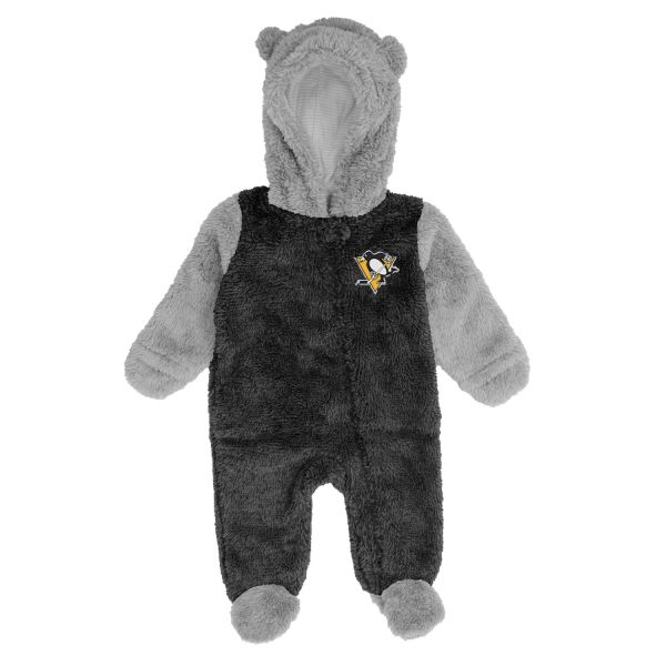 NHL Teddy Fleece Baby Overall - Pittsburgh Penguins