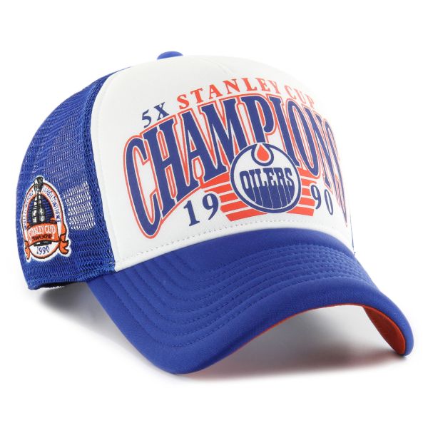 47 Brand Mesh Trucker Cap - FOAM CHAMP Edmonton Oilers