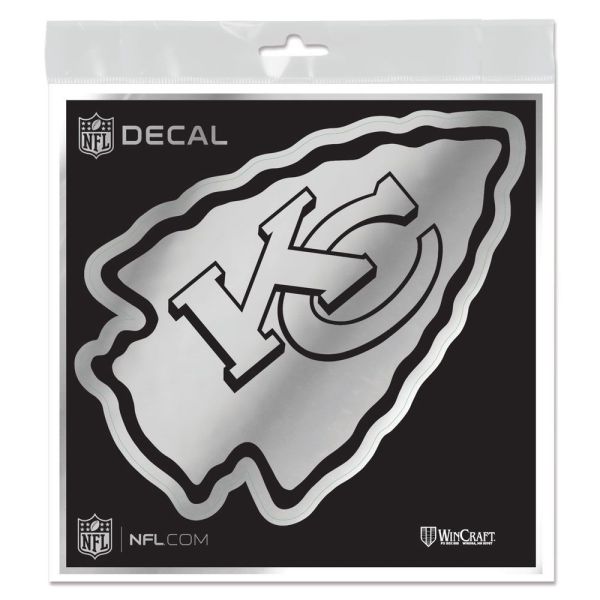 Wincraft Autocollant 15x15cm NFL METALLIC Kansas City Chiefs