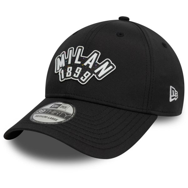 New Era 39Thirty Stretch Cap - RUBBER AC Milan black