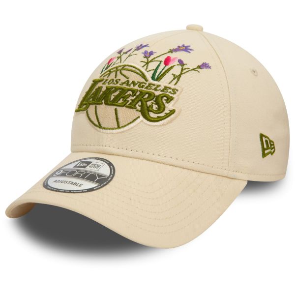 New Era 9Forty Strapback Cap - FLOWER Los Angeles Lakers