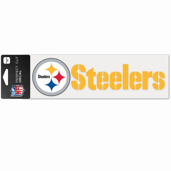 NFL Perfect Cut Aufkleber 8x25cm Pittsburgh Steelers